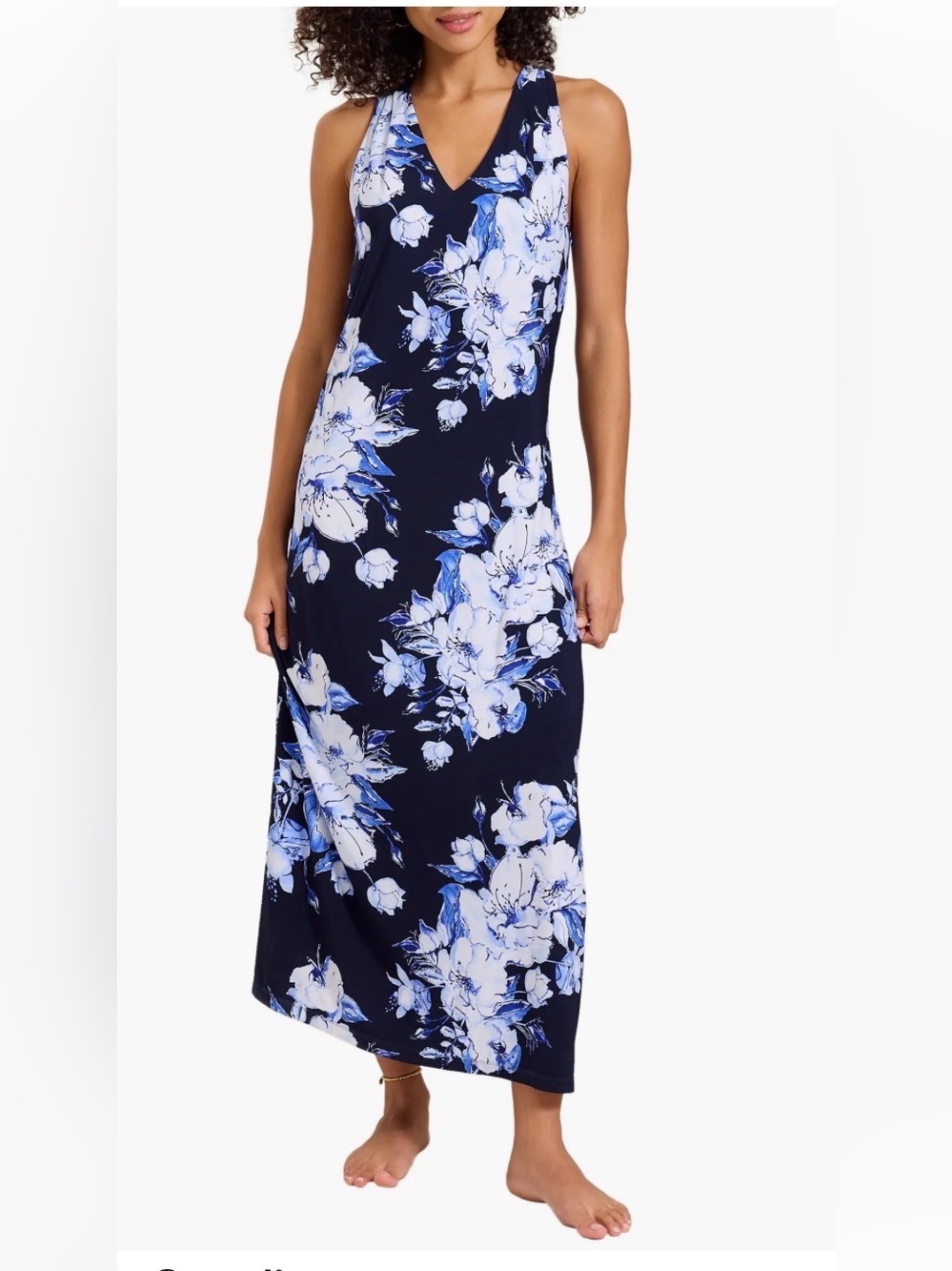 NWT Tommy Bahama Carmela Floral Gardens Sleeveless Maxi Dress. Size M